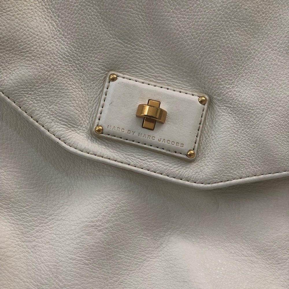 MARC JACOBS WHITE HOBO / Leather crossbody bag - Picture 7 of 8
